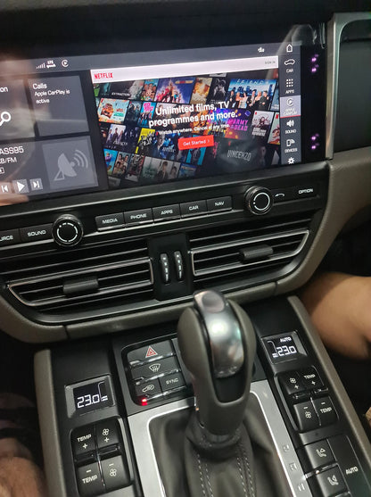 YouTube och Netflix AI-box för Porsche