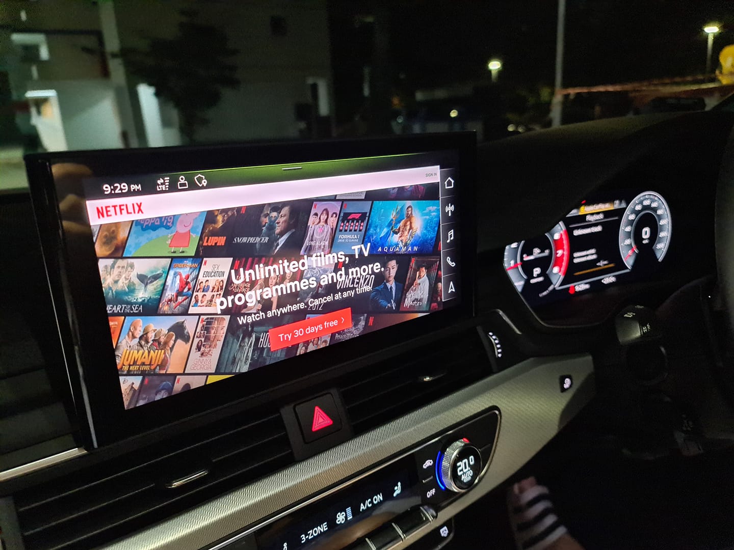 Youtube & Netflix AI-Box per Audi